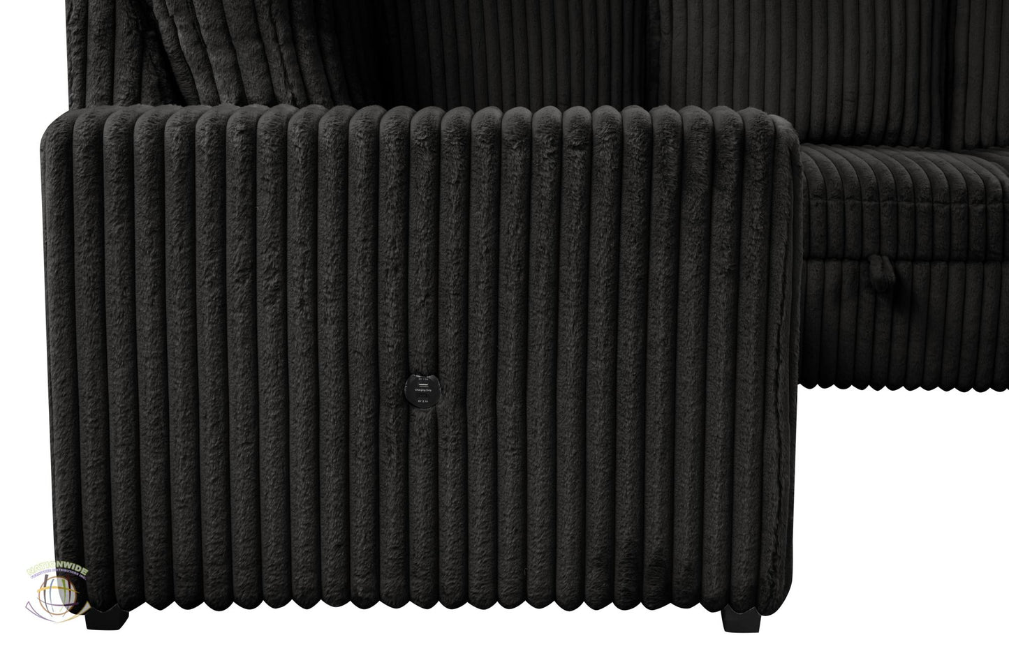 NU305 3PC CORDUROY SECTIONAL