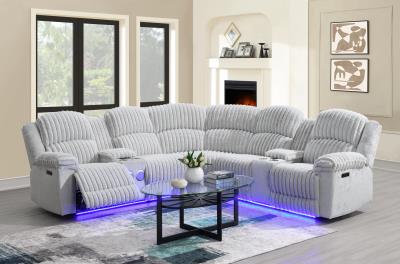 UU61 CORDUROY POWER 3 PC SECTIONAL