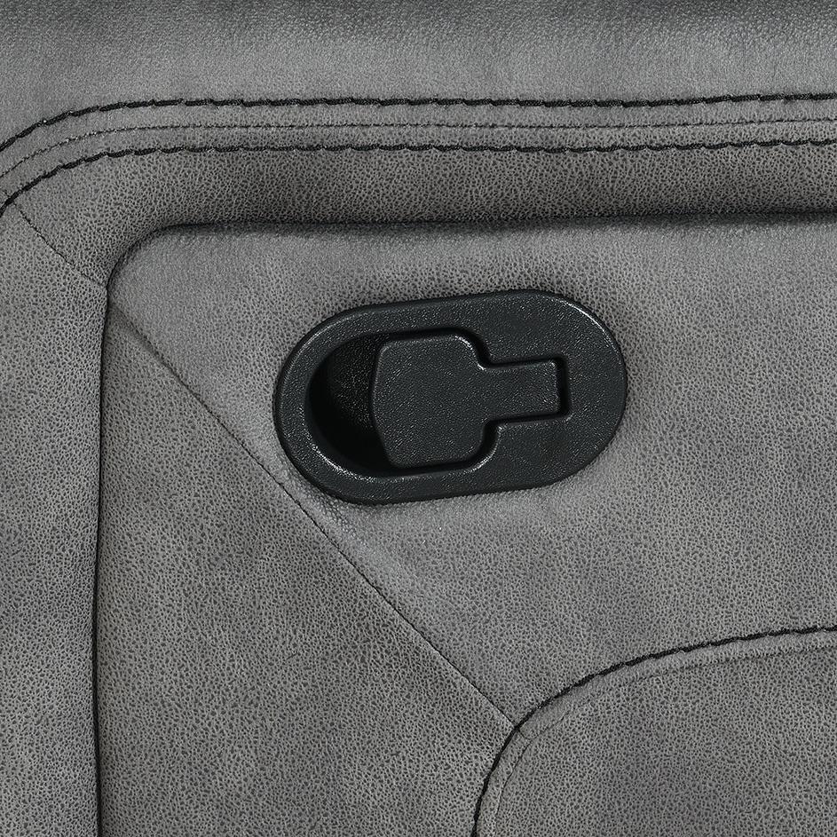 U91 GRAY FABRIC 3 PC RECLINING SECTIONAL