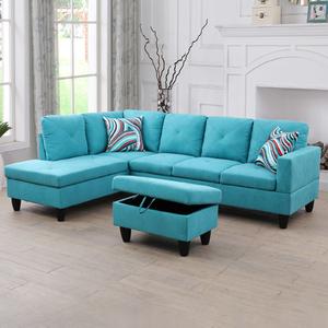 F09802A Sectional & Ottoman