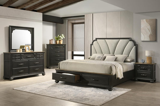 QUEEN BED-DRESSER-MIRROR