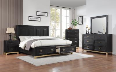 QUEEN BED-DRESSER-MIRROR