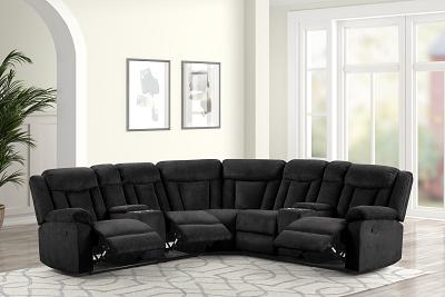 3 pc RECLINING SECTION W/USB