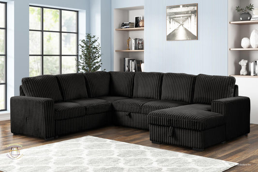 NU305 3PC CORDUROY SECTIONAL