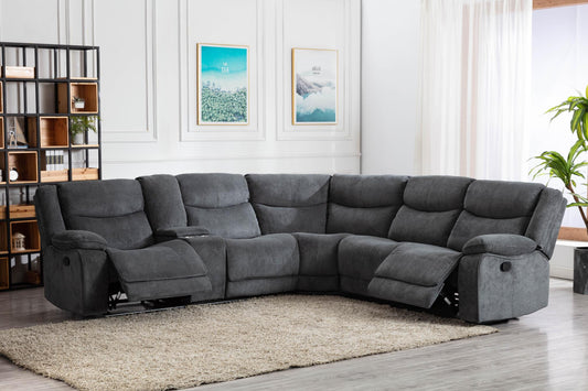 UU76 GRAY 3 PC MOTION SECTIONAL